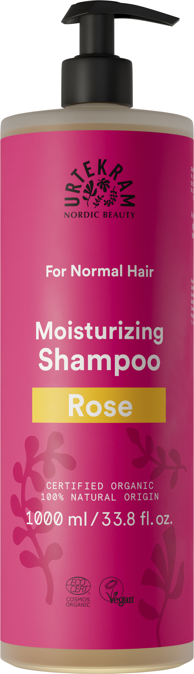 Rose Shampoo 1000 ml  Normales Haar  Urtekram