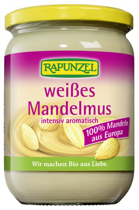 Weißes Mandelmus; 100% Mandeln aus Europa geschält 500 g bio 