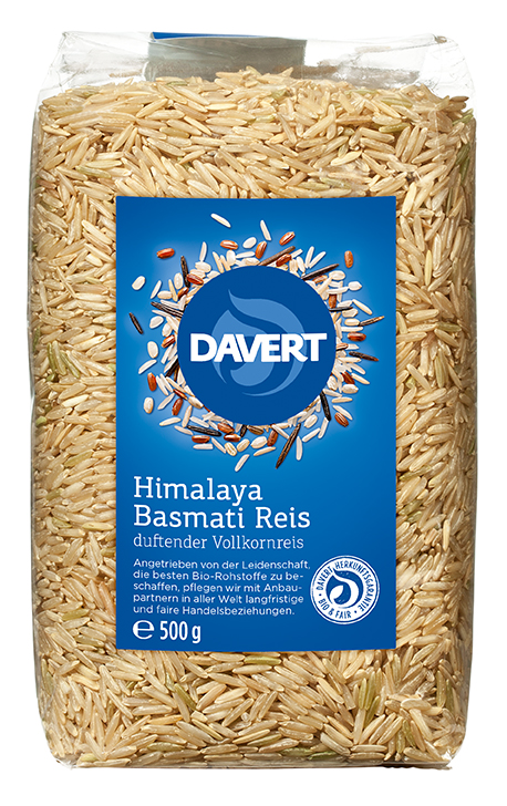 Himalaya Basmati Reis, BIO braun 500g DAVERT 
