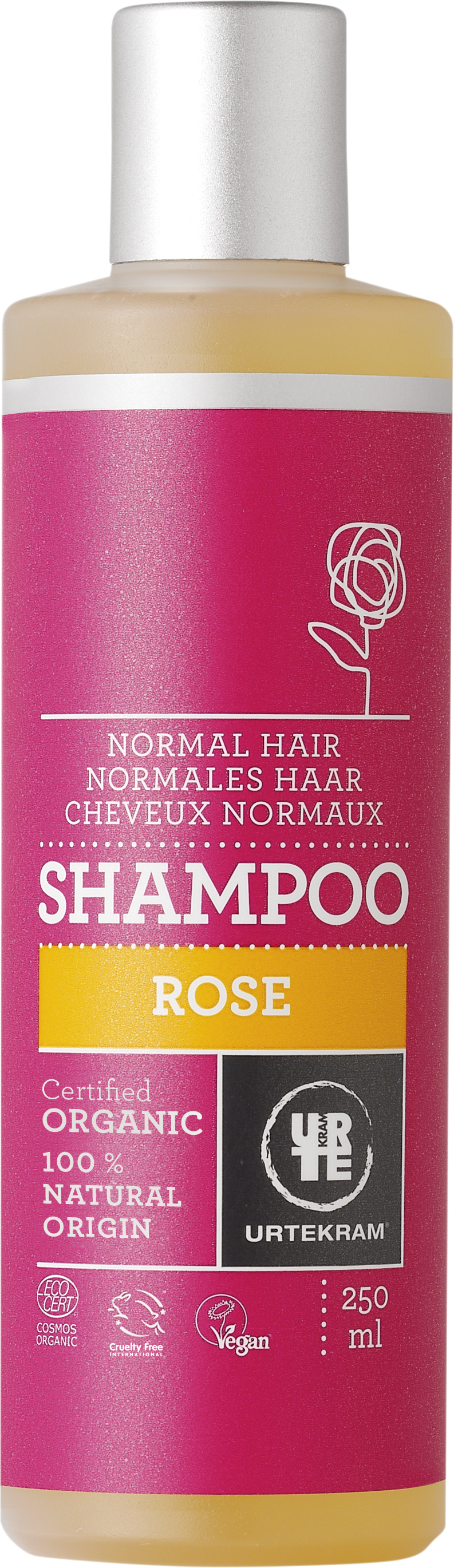 Rose Shampoo 250 ml Normales Haar  Urtekram