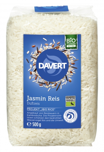 Jasmin-Reis, weiß BIO 500 g von DAVERT
