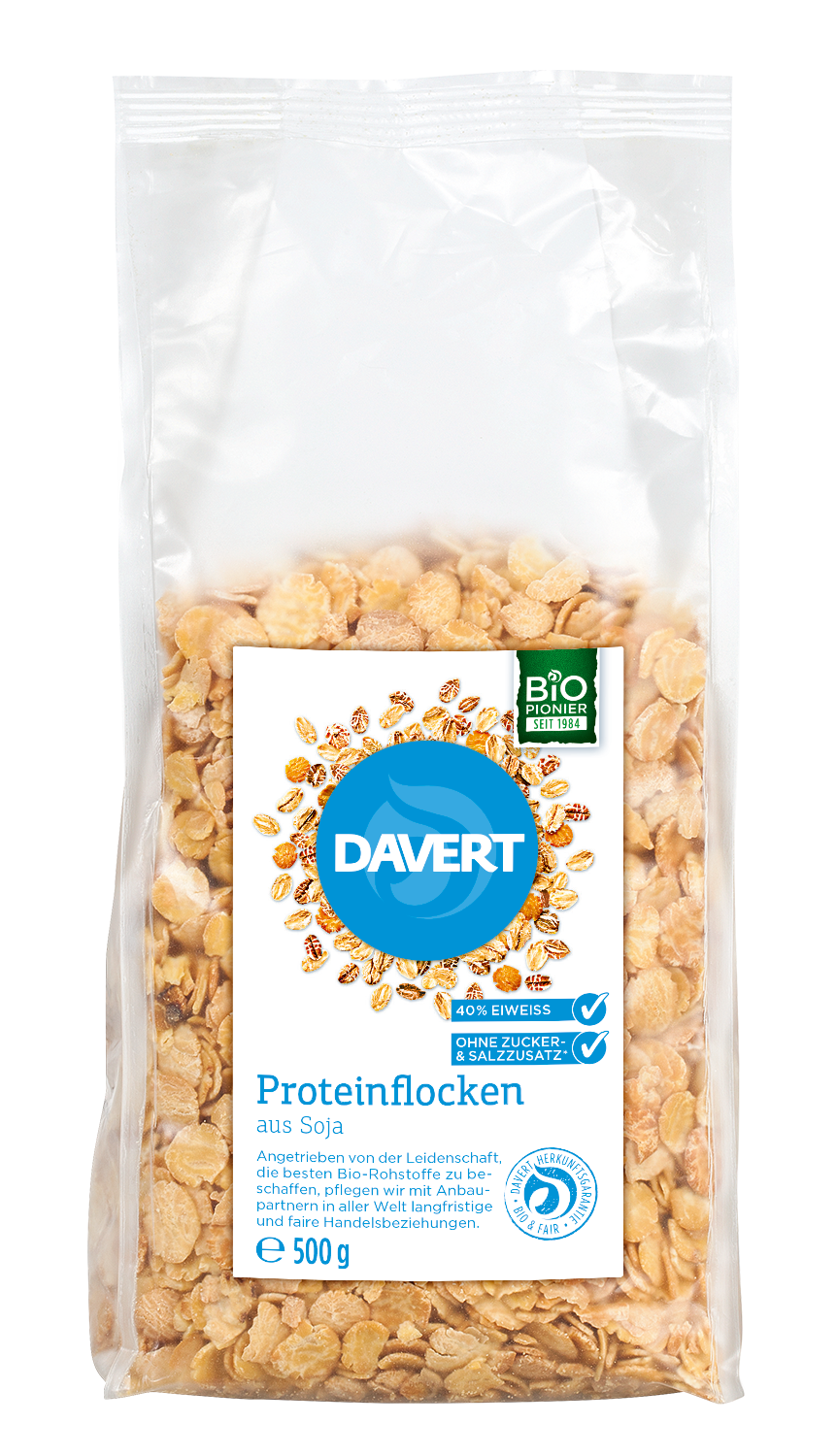 Sojaflocken Proteinflocken BIO 1 kg von DAVERT | online kaufen